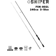 Fujin Sniper 240 cm 3-18 gr Light Spin Kamış FSN-802L