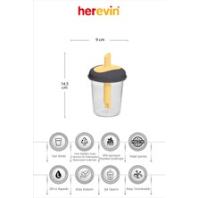 Herevin 320 cc Konik Toz Şekerlik - Kum