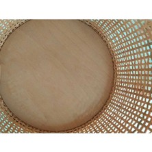 Bohemian Toprak Design Bohem, Bambu, Rattan Ayaklı Saksı, Saksılık , Ahşap Saksı