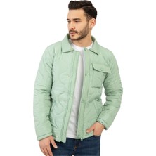 Polo State Erkek Regular Fit Kapitone Mont Yeşil