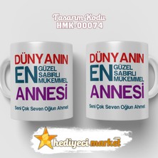 Hediyeci Market Anneler Gününe Özel Beyaz Kupa Bardak - HMK-00074