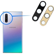 Flagen Samsung Galaxy Note 10 Plus Arka Kamera Camı Lens Yapışkanlı