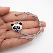 Hanecambaz Murano Cam Panda Bileklik
