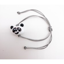 Hanecambaz Murano Cam Panda Bileklik