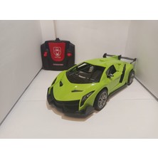 Tila Toys Kumandalı Yeşil Şarjlı Kapıları ve Bagajı Açılan 23 cm Full Fonksiyon Kumanda Pil Hediyeli Araba