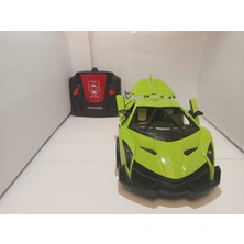 Tila Toys Kumandalı Yeşil Şarjlı Kapıları ve Bagajı Açılan 23 cm Full Fonksiyon Kumanda Pil Hediyeli Araba