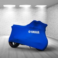 Ultra Shop Yamaha Mt-10 Sp  Mavi Kumaş Motosiklet Brandası Logo Baskılı Penye Kumaş Motosiklet Branda