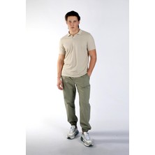 Lee Cooper Poxla Erkek Pike Polo Yaka T-Shirt Bej
