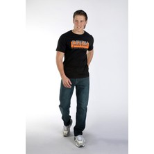 Lee Cooper Grant Erkek %100 Pamuk O Yaka T-Shirt Siyah