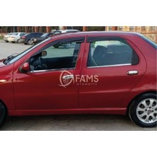 Fams Otomotiv  Fiat Albea Krom Cam Çıtası 4 Parça 2002> Paslanmaz Çelik