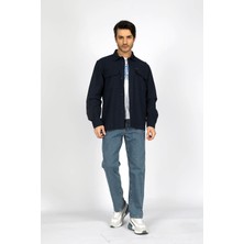 Lee Cooper Newkar Erkek Dokuma Ceket Lacivert