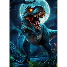 Tablomega Ahşap Mdf Puzzle Yapboz Vahşi Doğada T-Rex Dinazor 500 Parça 50*70 cm