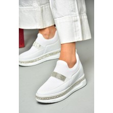 Fox Shoes S602006104 Beyaz Kumaş Spor Ayakkabı Sneakers