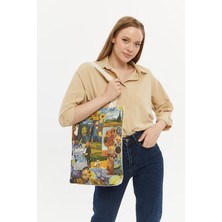 Çınar Bez Çanta Kanvas Van Gogh Bez Çanta