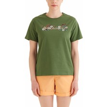 Columbia Csc North Cascade Kadın Kısa Kollu T-Shirt Yeşil CS0366_352