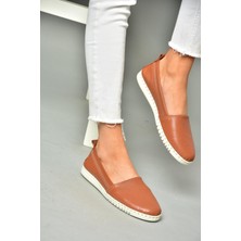 Fox Shoes P555031503 Taba Deri Kadın Ayakkabı