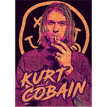 Karizma Tablo Ahşap Mdf Puzzle Yapboz Kurt Cobain Poster 255 Parça 35*50 cm