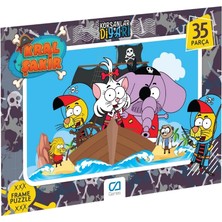 Ca Games Kral Şakir Lisanslı 35 Parça Çerçeveli 34X24CM Çocuk Puzzle Yapboz Serisi