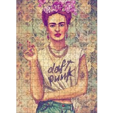 Ekart Ahşap Mdf Puzzle Yapboz Modern Frida Kahlo Punk 255 Parça 35*50 cm