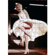 Ekart Ahşap Mdf Puzzle Yapboz Marilyn Monroe ve Etek Sahnesi 120 Parça 25*35 cm