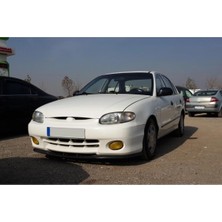 Oto h.i.t. Hyundai Accent Yumurta Kasa Uyumlu Ön Tampon Eki Cupra Lip Mat Siyah Body Kit