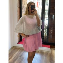 Alya NS Butik Piliseli Içi Şortlu Mini Etek