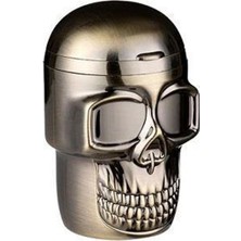 Bek Tobacco Pop Skull  LED Işıklı Araç Araba Küllüğü Bronz 9cm