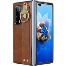 SZY Mall Huawei Mate X2 Kolaylık Bilek Kayışı Premium Pu Deri Kılıf (Yurt Dışından)