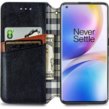 SZY Mall Oneplus 8 Pro Cüzdan Fonksiyonu Için Kılıf Deri Kılıf Kapak Çevirin Moda (Yurt Dışından)