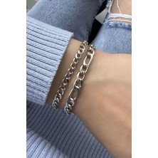 Efna Store Gümüş Renk Zincir Bileklik,hediyelik Bileklik