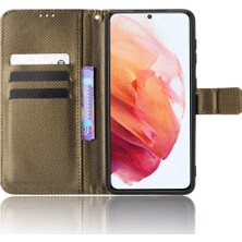 SZY Mall Samsung Galaxy S21 5g Için Kickstand Kart Tutucu Kapak Manyetik Cüzdan (Yurt Dışından)