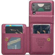 SZY Mall Samsung Galaxy Z Flip 4 5g Kickstand Slim Case Pu Için Caseme Cüzdan Kılıf (Yurt Dışından)