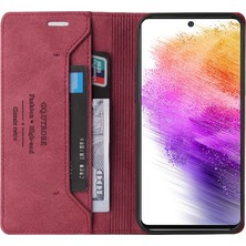 SZY Mall Samsung Galaxy A73 5g Kickstand Premium Deri Iki Kart Yuvaları (Yurt Dışından)