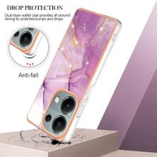 SZY Mall Poco M6 Pro 4g Koruma Için Kılıf Ince Tpu Mermer Desen Yumuşak (Yurt Dışından)