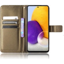 SZY Mall Samsung Galaxy A72 4g Için Kılıf Kapak Manyetik Cüzdan Kickstand Kart Tutucu (Yurt Dışından)