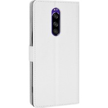 SZY Mall Sony Xperia 1 Kickstand Kapak Kart Tutucu Manyetik Cüzdan Için Kılıf (Yurt Dışından)