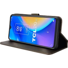 SZY Mall Tcl 20SE Kart Tutucu Kickstand Kapak Manyetik Cüzdan Için Kılıf (Yurt Dışından)