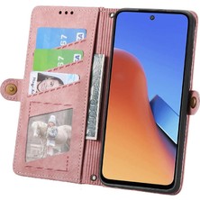 SZY Mall Redmi 12 Için Flip Case Deri Kılıf Darbeye Basit Iş (Yurt Dışından)