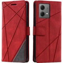 SZY Mall Motorola Moto G84 5g Manyetik Kart Tutucu Kickstand Pu Deri Kılıf (Yurt Dışından)