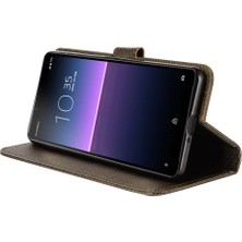 SZY Mall Sony Xperia 10 Iı Kickstand Kart Tutucu Kapak Manyetik Cüzdan Için Kılıf (Yurt Dışından)