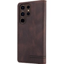 BDT Boutique Samsung Galaxy S24 Için Kılıf Ultra Premium Deri Iki Kart Yuvaları Prim (Yurt Dışından)