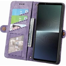 SZY Mall Sony Xperia 1 V Için Flip Case Darbeye Basit Iş Deri Kılıf (Yurt Dışından)