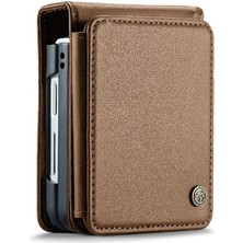 BDT Boutique Samsung Galaxy Z Flip 4 5g Kickstand Slim Case Pu Için Caseme Cüzdan Kılıf (Yurt Dışından)