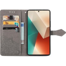 BDT Boutique Xiaomi Redmi Not Için Kılıf 13 Pro Zarif Desen Deri Kılıf Basit (Yurt Dışından)