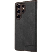 BDT Boutique Samsung Galaxy S24 Için Kılıf Ultra Premium Deri Iki Kart Yuvaları Prim (Yurt Dışından)