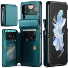 BDT Boutique Samsung Galaxy Z Flip 4 5g Kickstand Slim Case Pu Için Caseme Cüzdan Kılıf (Yurt Dışından)