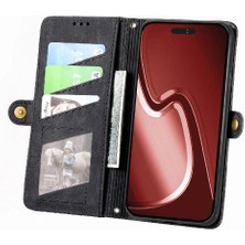 BDT Boutique IPhone 15 Için Flip Case Pro Darbeye Kapak Kapak Cüzdan Basit Iş (Yurt Dışından)