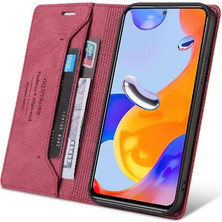 BDT Boutique Uyumlu Redmi Not 11 Pro 4g Cüzdan Kılıf Kickstand Premium Deri (Yurt Dışından)