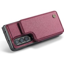 BDT Boutique Samsung Galaxy Z Fold 3 5g Rfıd Engelleme Kickstand Için Caseme Cüzdan Kılıf (Yurt Dışından)