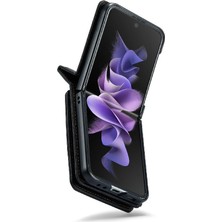 BDT Boutique Samsung Galaxy Z Flip 3 Pu Deri Ince Darbeye Dayanıklı (Yurt Dışından)